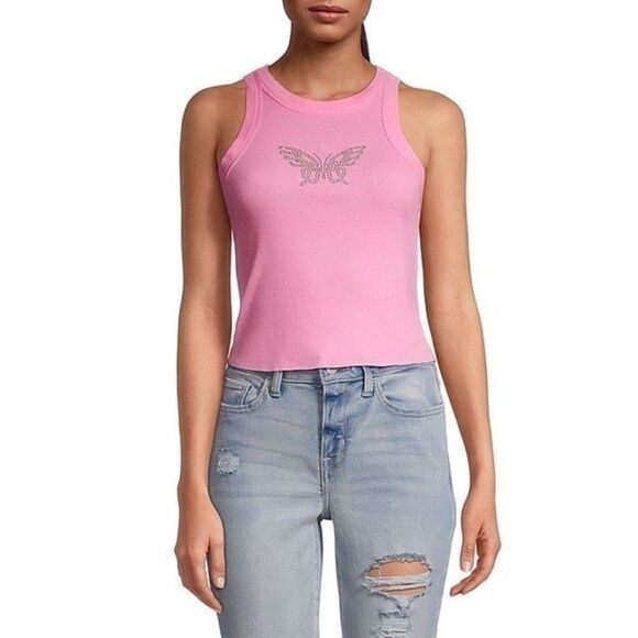 Arizona Juniors Womens Round Neck Sleeveless Tank Top - 3xl - Picture 1 of 4